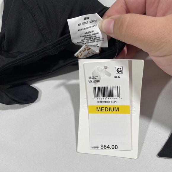 NEW $108 Becca‎ [ Medium ] Color Code Scoop Top + Tab Hipster Bikini Bottom - Picture 7 of 16